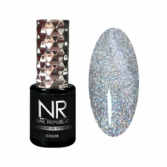 NAIL REPUBLIC   #421 Diamonds   10мл   Гель-лак с шиммером