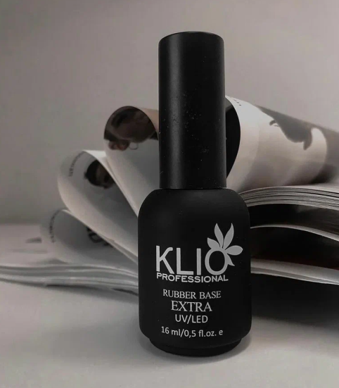 KLIO  База каучуковая для гель-лака  Base  EXTRA  16мл   (СНЯТО)