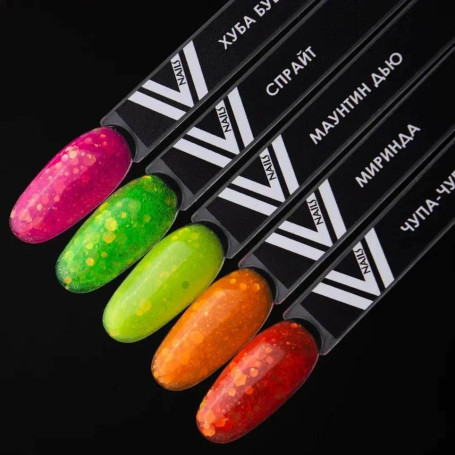 VOGUE NAILS   Гель-лак неоновый с шестигранниками  10мл  #442