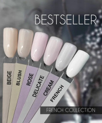 ONE NAIL   Гель-лак  15мл  French  DELICATE