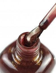 IQ BEAUTY   Лак для ногтей с биокерамикой с поталью   12,5мл   Prolac OBSESSION CINNAMON GLOW   #158