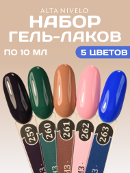 ALTA NIVELO   НАБОР   #259-263   КРУИЗ   5*10мл   Гель-лаки