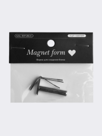 NAIL REPUBLIC   СЕРДЕЧКО   Форма для создания блика кошачий глаз  (3 шт. + магнит)