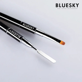 BLUESKY Кисть для полигеля со шпателем