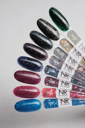 NAIL REPUBLIC   Гель-лак светоотражающий   10мл   Bright Flash   #1090