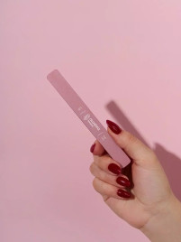 ALGEBRA BEAUTY Розовая S Основа для пилки прямая алюминиевая 130x14мм