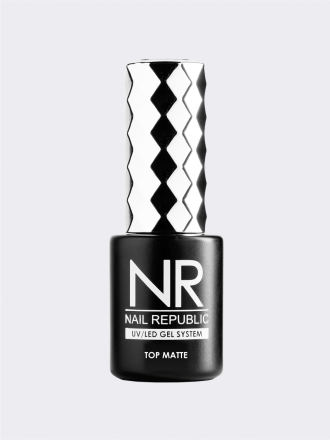 NAIL REPUBLIC   Топ матовый без л/с для светлых оттенков   10мл   Top   MATTE