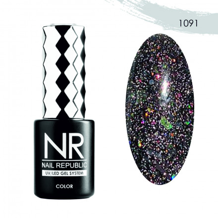 NAIL REPUBLIC   Гель-лак светоотражающий   10мл   Bright Flash   #1091