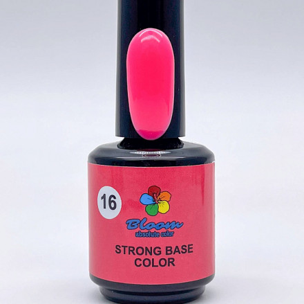 BLOOM   База камуфлирующая цветная  15мл   Base Strong COLOR   #16