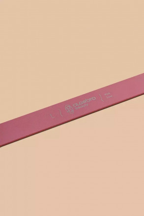 ALGEBRA BEAUTY   Основа для пилки прямая алюминиевая Розовая   L (150x18мм)