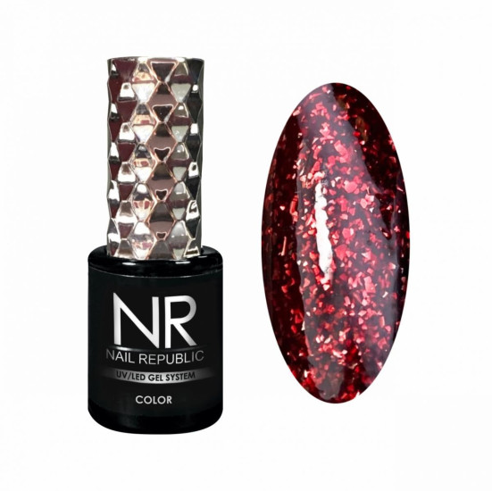 NAIL REPUBLIC   #431 Perfect Red   10мл   Гель-лак с шиммером