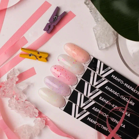 VOGUE NAILS   Гель-лак полупрозрачный с камифубуками  10мл  МАНГУСТИН-КОКОС