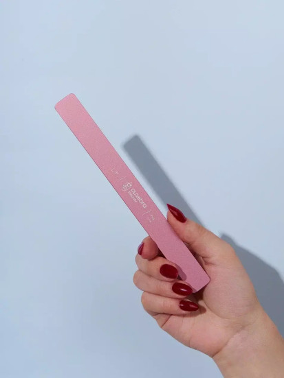 ALGEBRA BEAUTY   Розовая   L Plus   Основа для пилки прямая алюминиевая   180x18мм