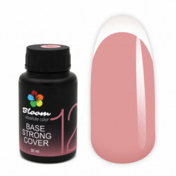 BLOOM Base Strong COVER #12 30мл (бутылка) База камуфлирующая жесткая