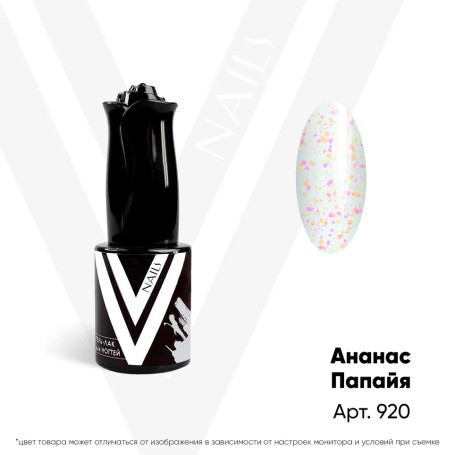 VOGUE NAILS   Гель-лак полупрозрачный с камифубуками  10мл  АНАНАС-ПАПАЙЯ