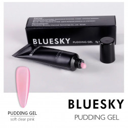 BLUESKY Pudding Gel полигель прозрачно-розовый Soft Clear Pink 8 гр. (Mini)