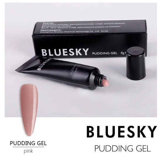 BLUESKY Pudding Gel полигель камуфлирующий розовый Pink 8 гр. (Mini)