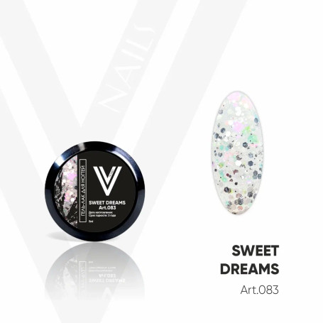 VOGUE NAILS   Гель-лак с блестками  5мл (банка)  SWEET DREAMS