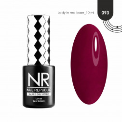 NAIL REPUBLIC   Base LADY IN RED   #93   10мл   База камуфлирующая цветная