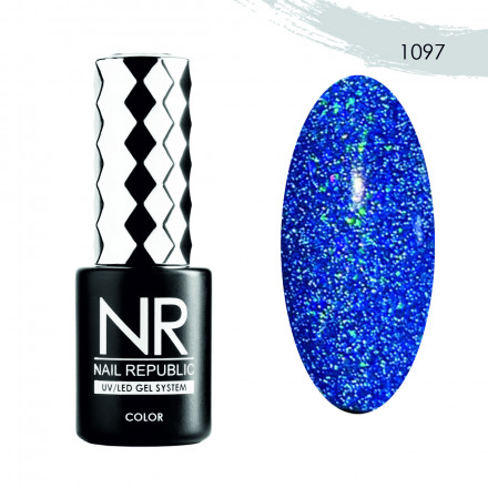 NAIL REPUBLIC   Гель-лак светоотражающий   10мл   Bright Flash   #1097