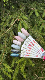 BSG   Base Colloration Hard   #124   20мл   База цветная жесткая с хлопьями Юки