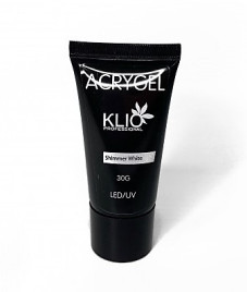KLIO   Acrygel SHIMMER WHITE   30мл (туба)   Акригель с шиммером   (СНЯТО)