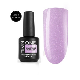 ONE NAIL Base SHIMMER MARMALADE 15мл База камуфлирующая эластичная c шиммером (легкие в снятии)