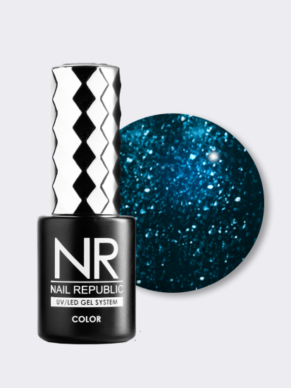 NAIL REPUBLIC   #451 Aquamarine   10мл   Гель-лак с шиммером