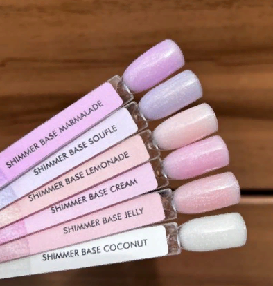 ONE NAIL   Base SHIMMER JELLY   15мл   База камуфлирующая эластичная c шиммером  (легкие в снятии)