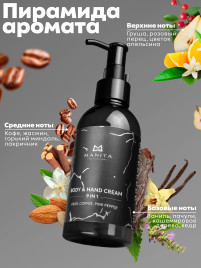 MANITA Body&Hand Cream PEAR,COFFEE,PINK PEPPER 150мл Крем для рук и тела
