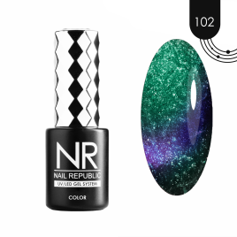 NAIL REPUBLIC CAT #102 Pearl 10мл Гель-лак кошачий глаз