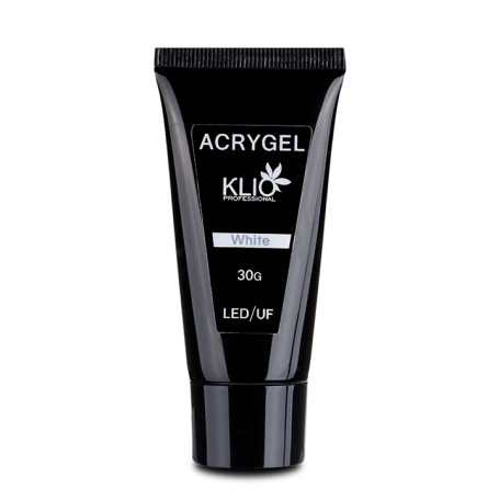 KLIO   Acrygel WHITE   30мл (туба)   Акригель для выкладного френча