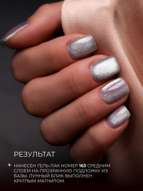 ALTA NIVELO Гель-лак кошачий глаз 10мл CAT MAGIC #162