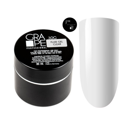 GRAPE   Gel FLUID   CLEAR   30г (шайба)   Гель для укрепления жидкий