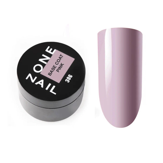 ONE NAIL   Base PINK   30мл (шайба)   База прозрачная жесткая