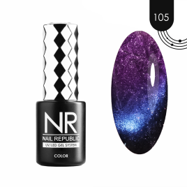 NAIL REPUBLIC CAT #105 Pearl 10мл Гель-лак кошачий глаз