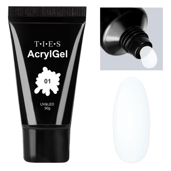 TIES   Акригель  Acryl Gel   №01 (прозрачный)   30мл   (СНЯТО)
