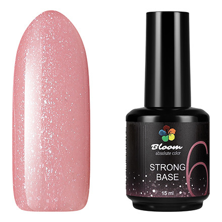 BLOOM   Base Strong COVER   #06   15мл   База камуфлирующая жесткая с шиммером