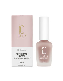 IQ BEAUTY BB Hardener SKIN 12,5мл Укрепитель для ослабленных и ломких ногтей с натуральным тонирующим эффектом матовый