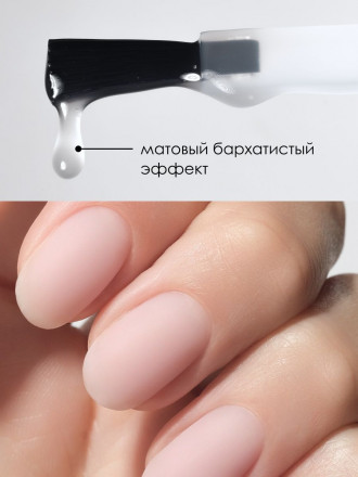 NAIL REPUBLIC   Топ матовый без л/с   Top   VELVET  15мл