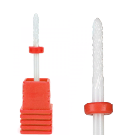 NAIL ART Фреза керамическая 3/32 ИГЛА Красная