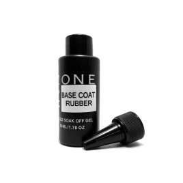 ONE NAIL Base RUBBER 50мл (бутылка) База прозрачная средне-густая (для подложки)