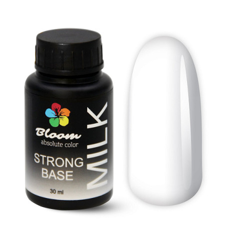 BLOOM   Base Strong MILK   30мл (бутылка)   База камуфлирующая жесткая молочная