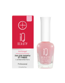 IQ BEAUTY Antifungal #01 12,5мл Лак для ногтей для защиты от грибка с активатором роста матовый