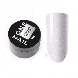 ONE NAIL   Base ICE WHITE   50мл (шайба)   База прозрачная жесткая c шиммером молочная