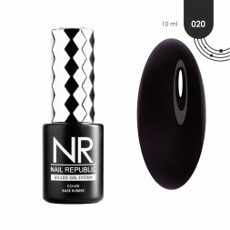 NAIL REPUBLIC   Base COVER   #20   10мл   База камуфлирующая Черная