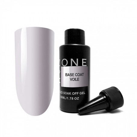 ONE NAIL   Base VOILE   50мл (бутылка)   База прозрачная жесткая молочная