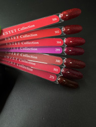 KLIO  Гель-лак  ESTET COLLECTION  10мл  №302  Красные с шиммером