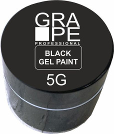 GRAPE  Гель-краска  5г  Gel Paint  BLACK   (СНЯТО)