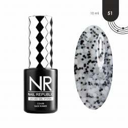 NAIL REPUBLIC   Base STONE CRUMB   #51   10мл   База камуфлирующая с вкраплениями